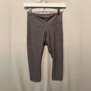 lululemon athletica Gray Capri Leggings